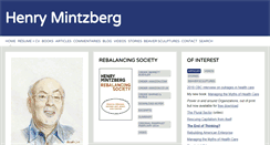 Desktop Screenshot of mintzberg.org